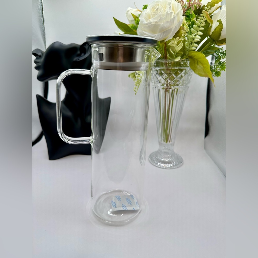 Short Stories Modern Glass Pitcher (Clear) NEW
